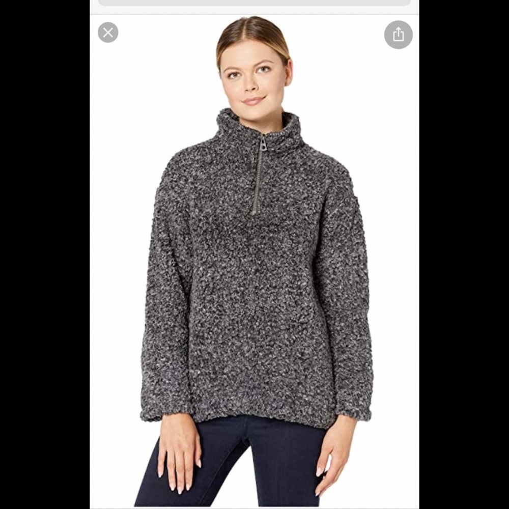 dylan Gray Sherpa Half-Zip Pullover Hoodie